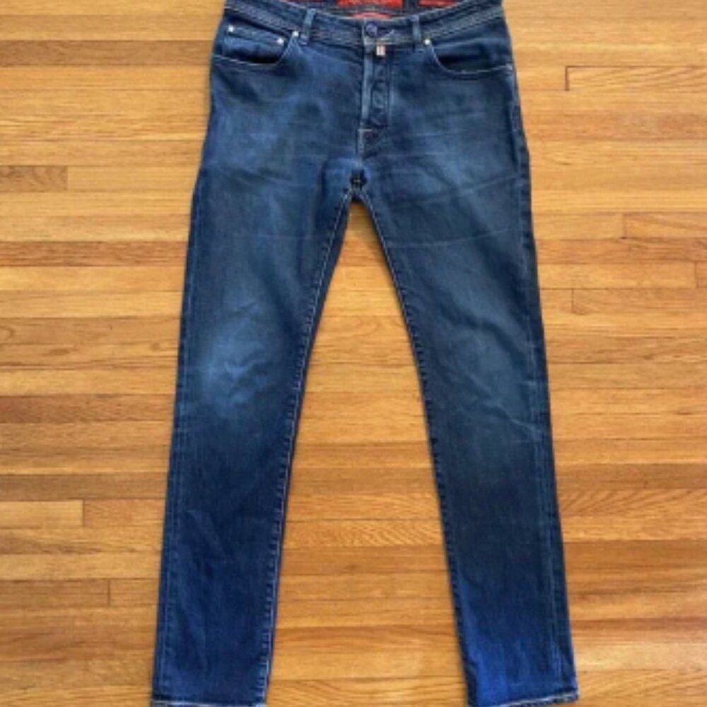 Jacob Cohën Jeans Mens 33 Made in Italy J688 Comfort Stretch Denim Button Fly